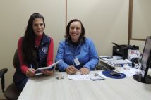 Secretaria-Adriana Torres e Camila Bastianello